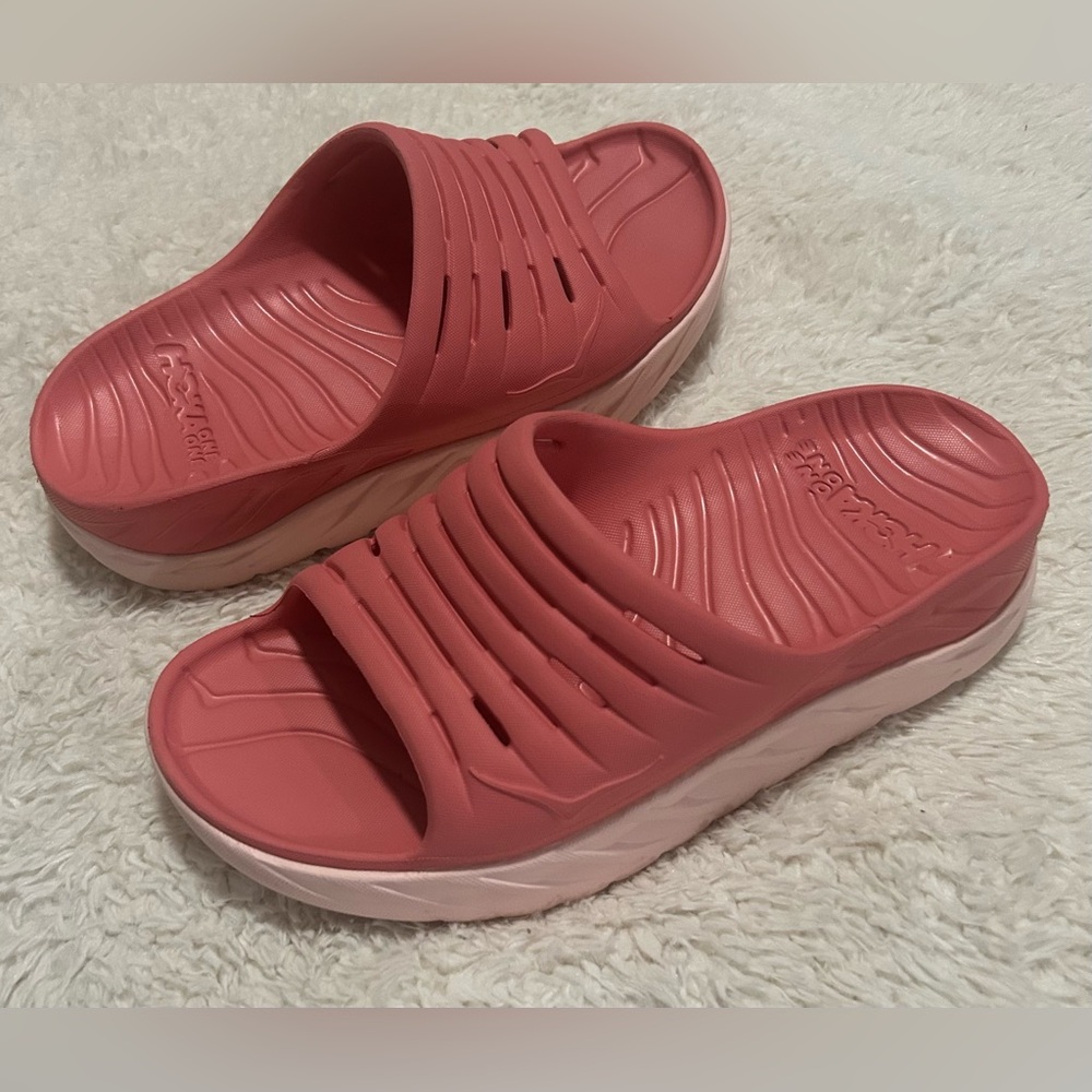 HOKA WOMEN ORA RECOVERY SLIDE  Pink Size 8